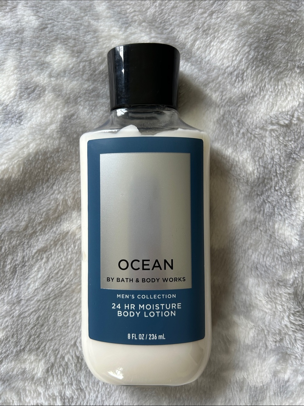 Bath & Body Works Ocean Men's 24-HR Moisture Body Lotion — Blue & Black